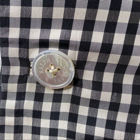 Ralph Lauren Spring Runway 2000 Black & White Gingham Silk Shantung Jacket - Picture 12 of 16